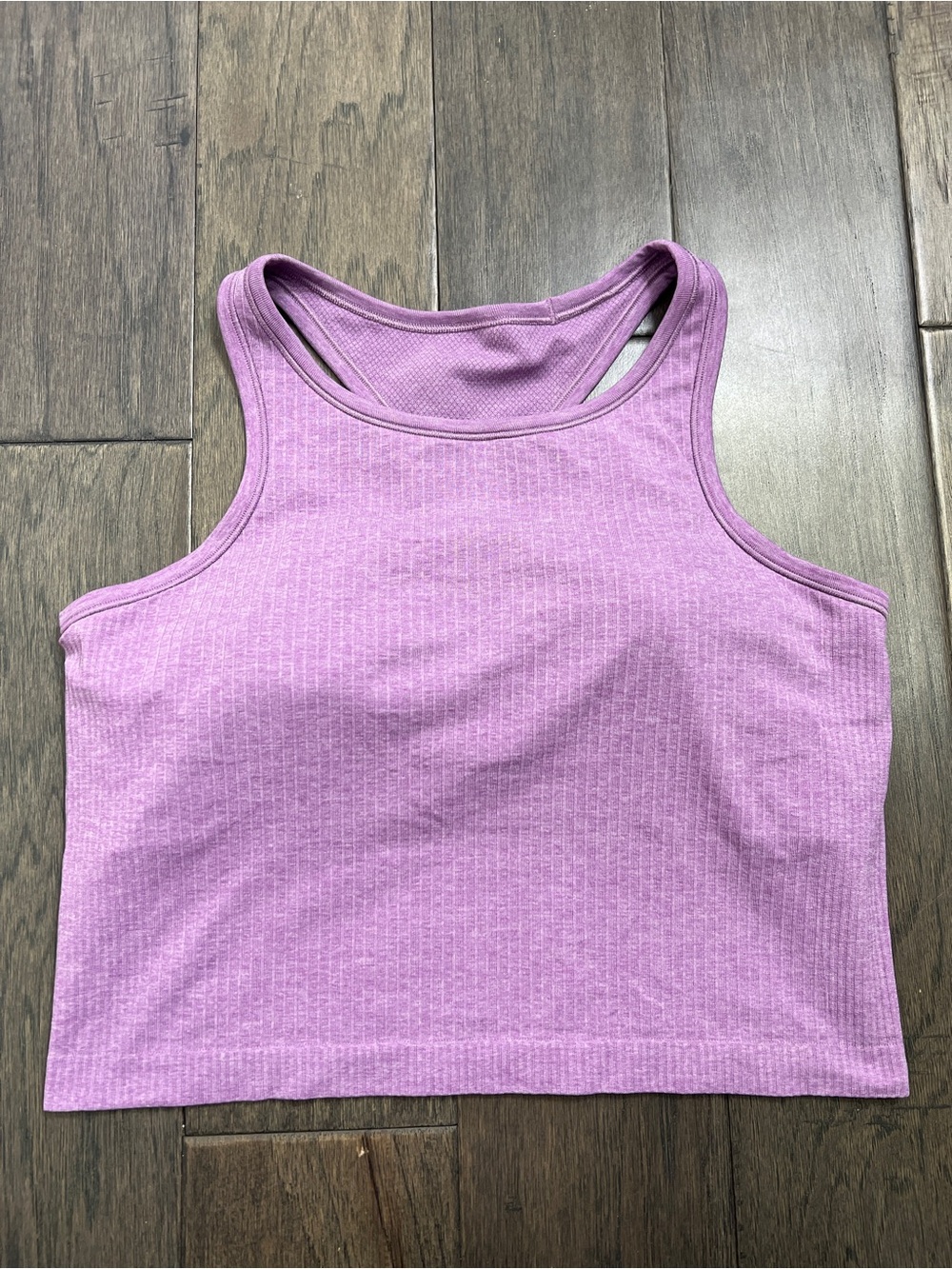 Lululemon Ebb To Street Racerback Crop Tank Top Wisteria Purple